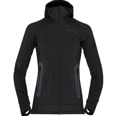 Norrøna Falketind Power Grid Hood W's Caviar - XS