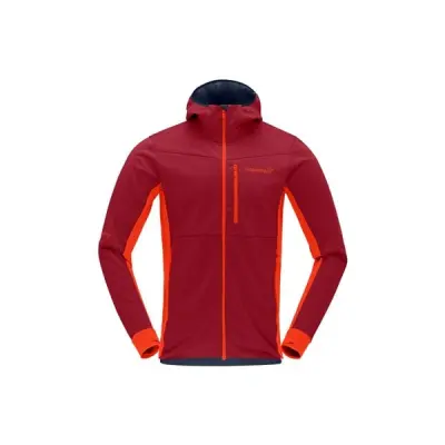 Norrøna Falketind Warm2 Octa Hood M's Arednalin/Rhubarb - S