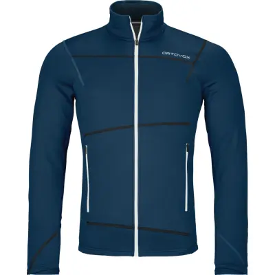 Ortovox Men's Fleece Light Jacket Deep Ocean