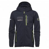 Pacific Hooded Fleece Jacket, Charcoal/Lime, M,  Nautic Xprnc Rs65