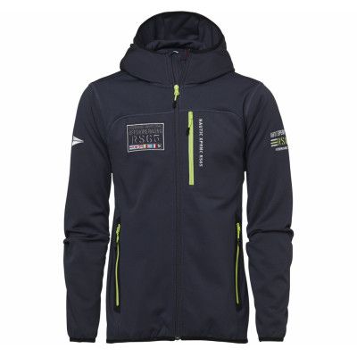 Pacific Hooded Fleece Jacket, Charcoal/Lime, M,  Nautic Xprnc Rs65