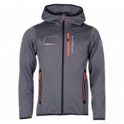 Pacific Hooded Fleece Jacket, Grey Melange/Orange, S,  Tröjor