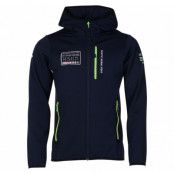 pacific hooded fleece jacket, navy/lime, l,  nautic xprnc rs65