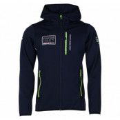 pacific hooded fleece jacket, navy/lime, l, nautic xprnc rs65
