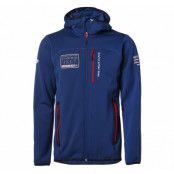 Pacific Hooded Fleece Jacket, Pacific Blue/Red, 3xl, Nautic Xprnc Rs65