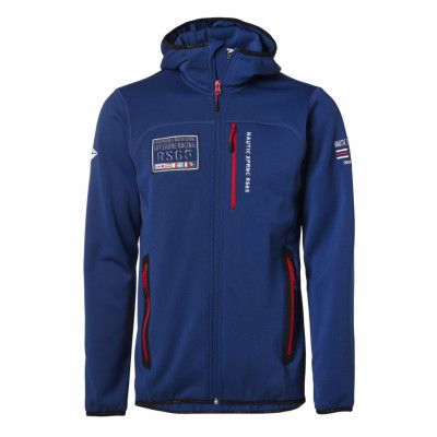 Pacific Hooded Fleece Jacket, Pacific Blue/Red, Xl,  Nautic Xprnc Rs65