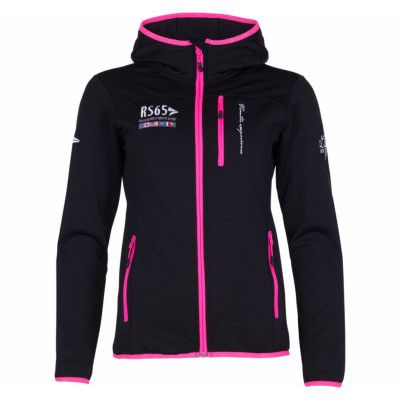 Pacific Hooded Fleece Jacket W, Black/Fuchsia, 38,  Nautic Xprnc Rs65