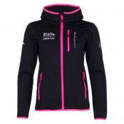 Pacific Hooded Fleece Jacket W, Black/Fuchsia, 46, Nautic Xprnc Rs65