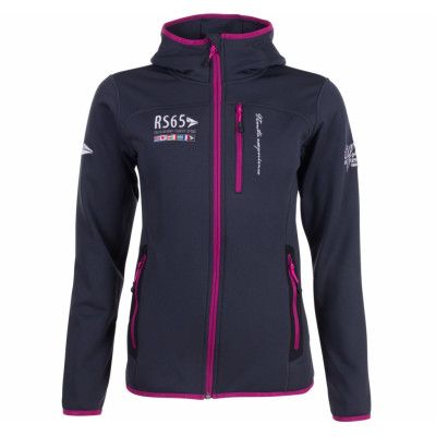 Pacific Hooded Fleece Jacket W, Charcoal/Purple, 44,  Nautic Xprnc Rs65