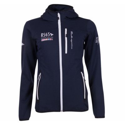 Pacific Hooded Fleece Jacket W, Navy/White, 40,  Fleecetröjor