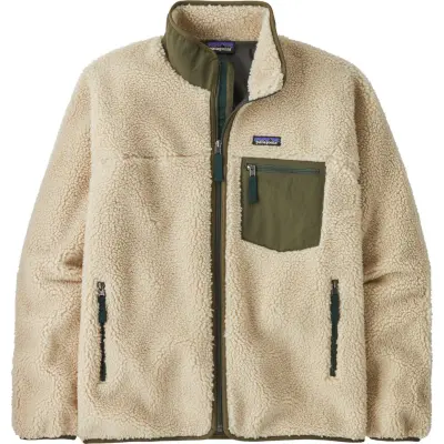 Patagonia Men's Classic Retro-X Jacket Dark Natural W/basin Green