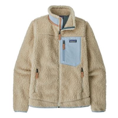 Patagonia W's Classic Retro-X Jkt Dark Natural W/Lago Blue