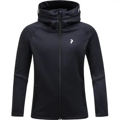 Peak Performance Junior Rider Zip Hood Black/Black