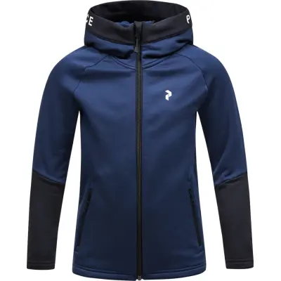 Peak Performance Junior Rider Zip Hood Blue Shadow/Black