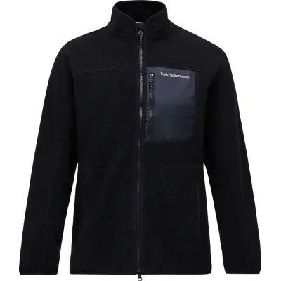 Peak Performance Men's Naturerush Pile Zip Jacket Black