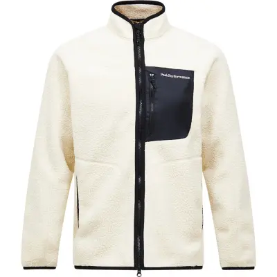 Peak Performance Men's Naturerush Pile Zip Jacket Sand Fog