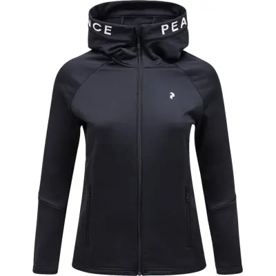 Peak Performance Women's Rider Zip Hood Black/Black