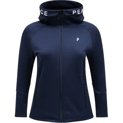 Peak Performance Women's Rider Zip Hood Blue Shadow/Blue Shadow