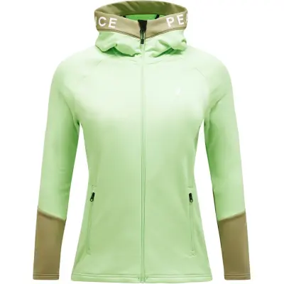 Peak Performance Women's Rider Zip Hood Vivid Green/Avid Beige