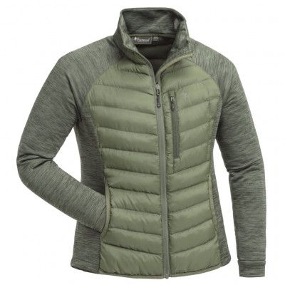 Pinewood Jacka Abisko Hybrid Power Fleece DAM Clovergreen/M.Grön