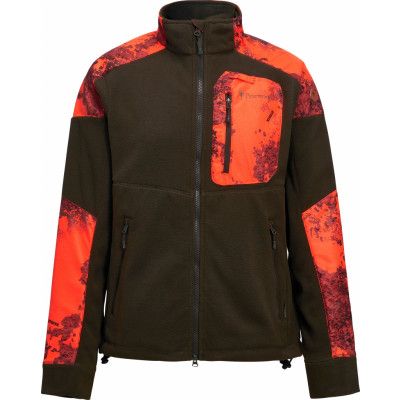 Pinewood Women's Småland Hunters Camou Fleece Jacket H.Brown/Strata Blaze