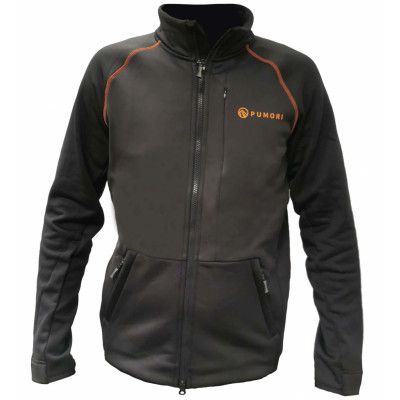 Pumori Powerfleece Jacka M.Grå/Orange