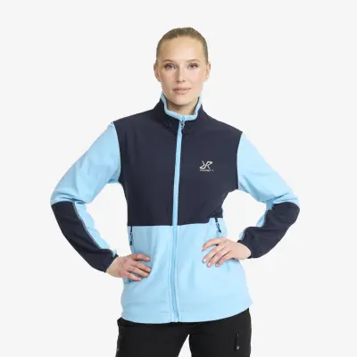 River Hybrid Fleece Dam Alaskan Blue, Storlek:2XL