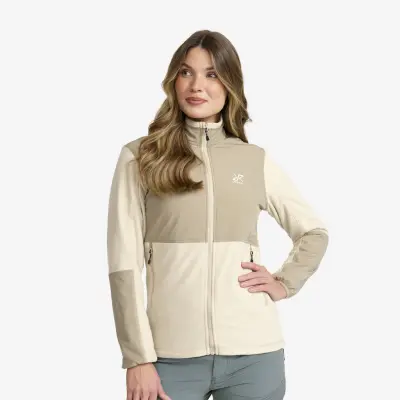 River Hybrid Fleece Dam Peyote, Storlek:M