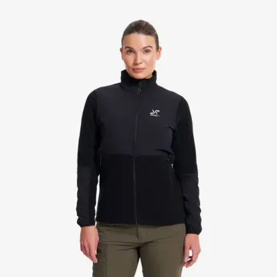 River Hybrid Fleece Jacket Dam Black, Storlek:2XL