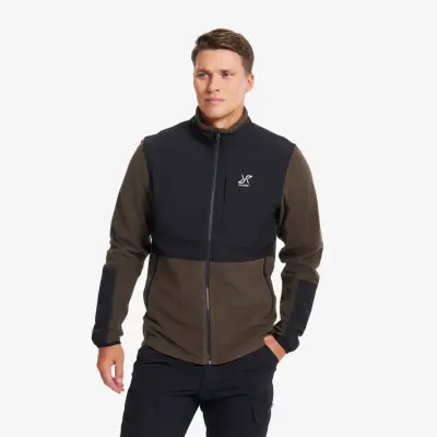 River Hybrid Fleece Jacket Herr Mud, Storlek:S