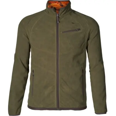 Seeland M's Vantage Reversible Fleece Pine Green/InVis Orange Blaze