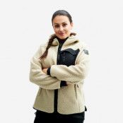 Sherpa Hoodie - Dam - Beige Khaki, Storlek:3XL - Dam>Tröjor>Hoodies