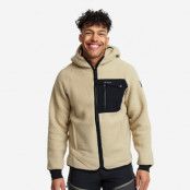 Herr>Tröjor>Fleece&Mellanlager - Sherpa Hoodie - Herr - Beige Khaki, Storlek:M