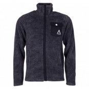 Stand Fleece Jacket, Black Melange, Xl, Wear Colour