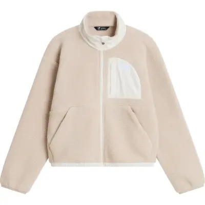 The North Face Girls' Yumiori Off-Peak Full-Zip Jacket Timeless Taupe/White Dune