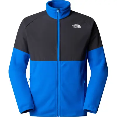The North Face Men's Glacier Heavyweight Full Zip Fleece Hero Blue/Asphalt Grey/TNF Black