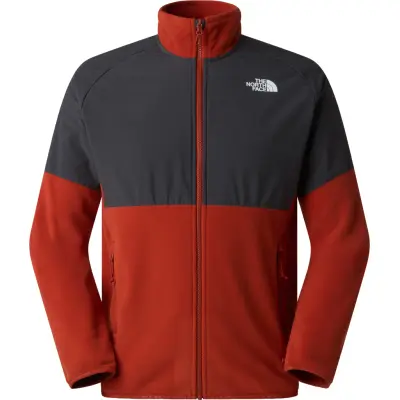 The North Face Men's Glacier Heavyweight Full Zip Fleece Iron Clay/Asphalt Grey