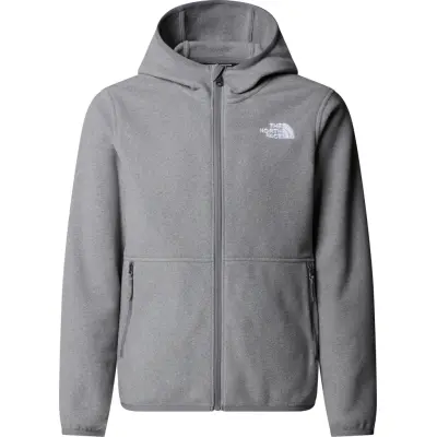 The North Face Teens' Glacier Full Zip Hoodie TNF Mid Grey Heather