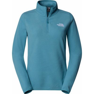 The North Face Women's 100 Glacier 1/4 Zip Algae Blue