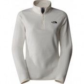 The North Face Women's 100 Glacier 1/4 Zip White Dune/NPF