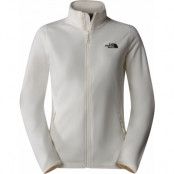 The North Face Women's 100 Glacier Full-Zip Fleece White Dune/NPF