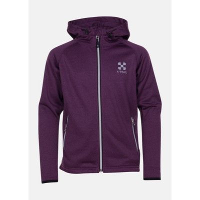 Training Zip Hood Jr, Plum Melange, 160,  Hoodies