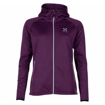 Training Zip Hood W, Plum Melange, 38,  X-Trail