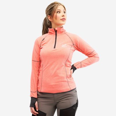 Trekker Fleece - Dam - Burnt Coral, Storlek:2XL - Dam>Tröjor>Fleece