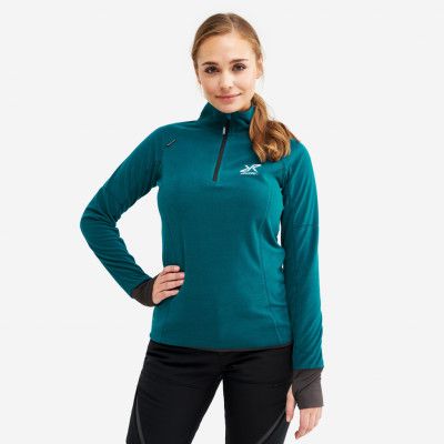 Trekker Fleece - Dam - Dark Turquoise, Storlek:2XL - Dam>Tröjor>Fleece