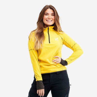 Trekker Fleece - Dam - Sunshine, Storlek:XS - Dam>Tröjor>Fleece