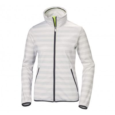 W Naiad Fleece Jacket, 823 Nimbus Cloud Stripe, L,  Helly Hansen