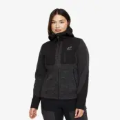 Wander Pro Wool Hoodie Dam Anthracite, Storlek:4XL