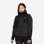 Wander Pro Wool Hoodie Dam Anthracite, Storlek:M