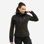 Wander Pro Wool Hoodie Dam Dark Olive, Storlek:2XL